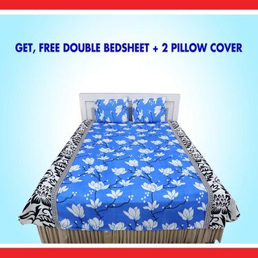 43 Pcs Coloured Stainless Steel Storage Set + Free Double Bedsheet with 2 Pillow Covers (43SSN)