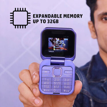 2 Sim Flip Phone With Camera & 4 Languages (PMH1)