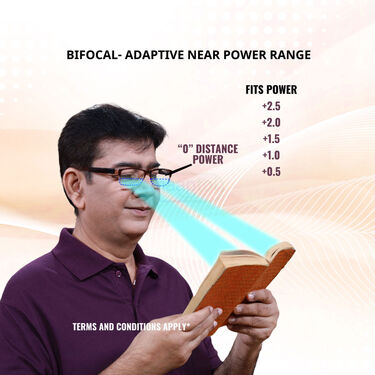 Full Frame Bifocal Adaptive Power Reading Glasses Buy 1 Get 2 Free (3BORG2)