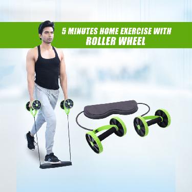 5 Mins Home Exercise With Roller Wheel (5ME)