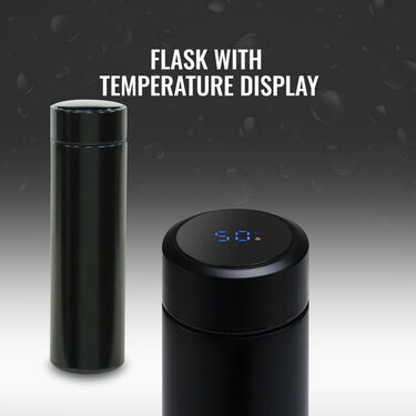 24 Hrs Hot & Cold Flask With Temperature Display - Buy 1 Get 1 Free (2TF1)