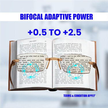 Bifocal Adaptive Power Reading Glasses - Buy 1 Get 2 FREE (3BCORG9)