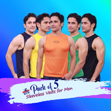 Pack Of 5 Sleeveless Vests For Men (5SL7)