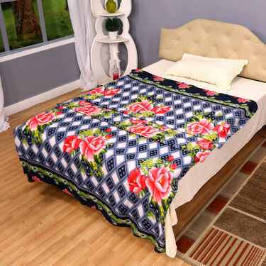 Buy 5 Get 5 Fleece Blankets - Floral Print (B5G528)