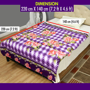 Buy 5 Get 5 Fleece Blankets - Floral Print (B5G528)